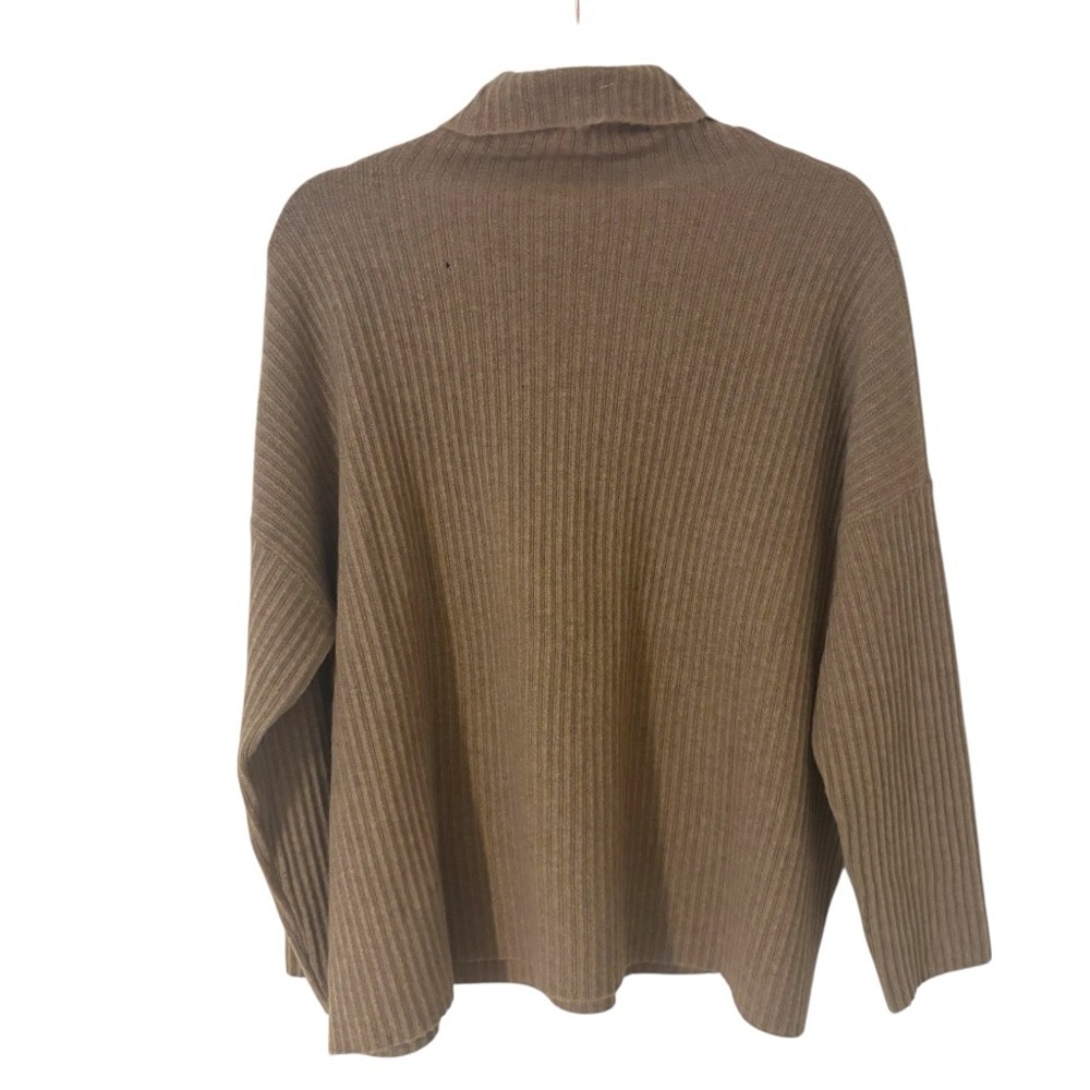 Eileen Fisher Cashmere Ribbed Turtleneck Sweater - Picture 3 of 6